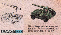 <a href='../files/catalogue/Dinky France/829/1965829.jpg' target='dimg'>Dinky France 1965 829  Jeep porte-Canon</a>
